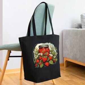 Strawberry Jammin' Eco-friendly Cotton Tote